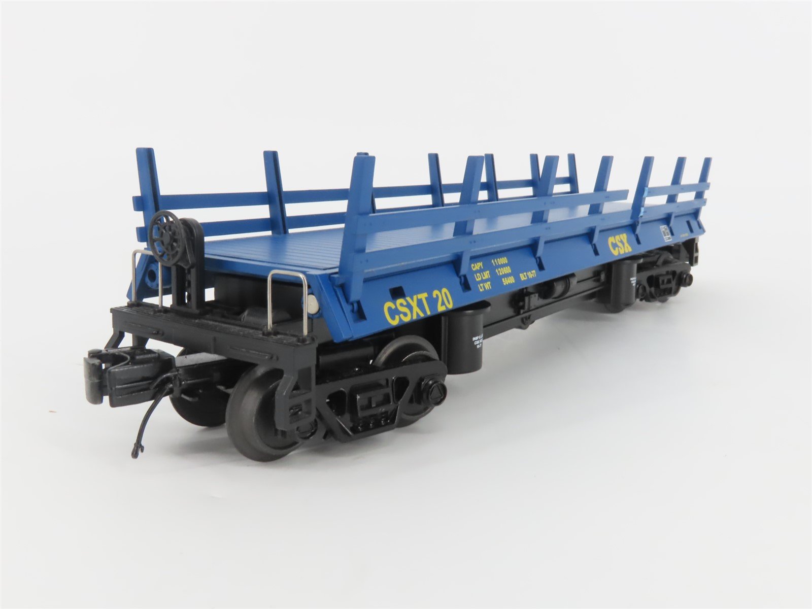 O Gauge 3-Rail MTH 20-98591 CSX Transportation Operating Log Dump Car #20 w/Logs