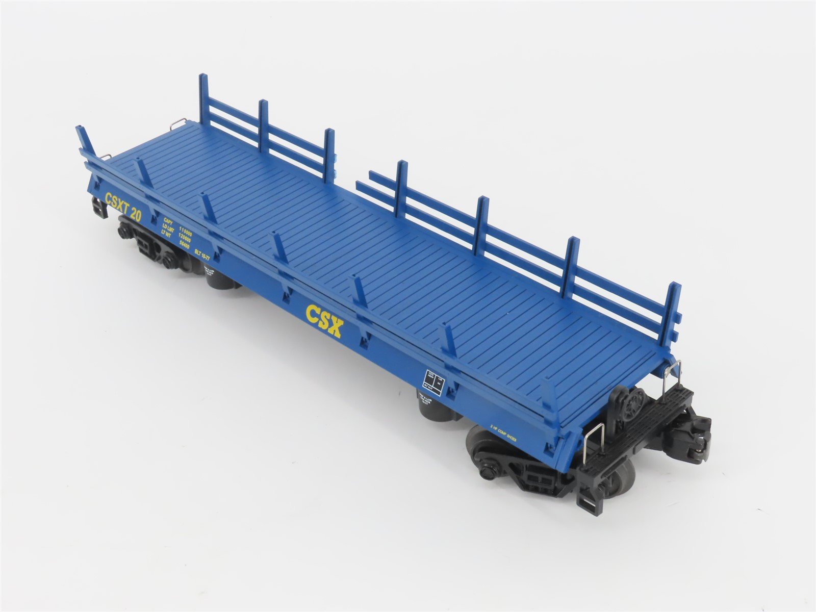 O Gauge 3-Rail MTH 20-98591 CSX Transportation Operating Log Dump Car #20 w/Logs