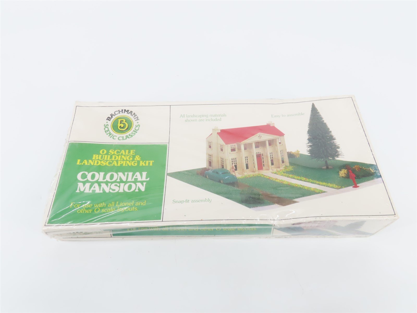 O 1/48 Scale Bachmann Scenic Plastics Kit #1983 Colonial Mansion - SEALED