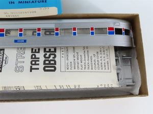 HO Scale Athearn Kit 1839 AMTK Amtrak Streamlined Observation Passenger #3339