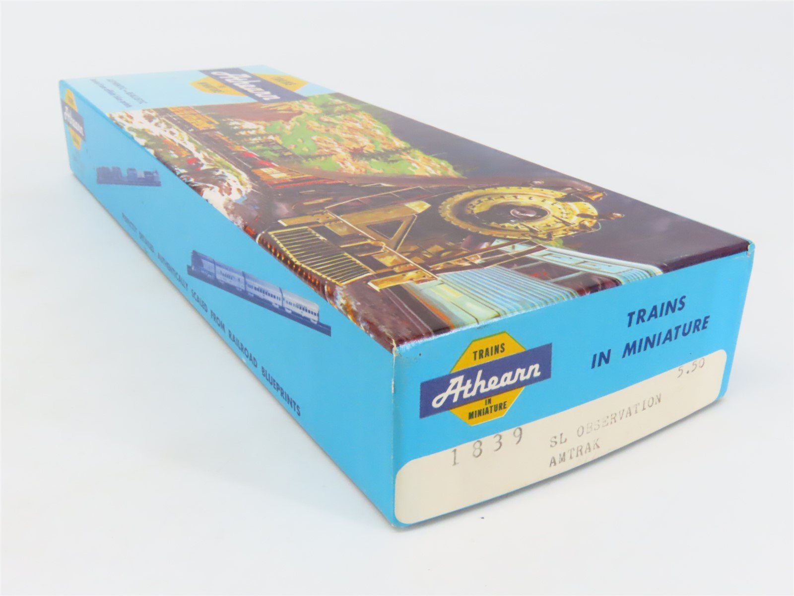 HO Scale Athearn Kit 1839 AMTK Amtrak Streamlined Observation Passenger #3339
