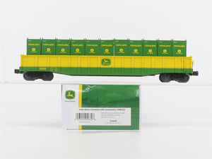 O 3-Rail Lionel 2426280 LP86322 John Deere 50' Gondola #26280 w/ Containers
