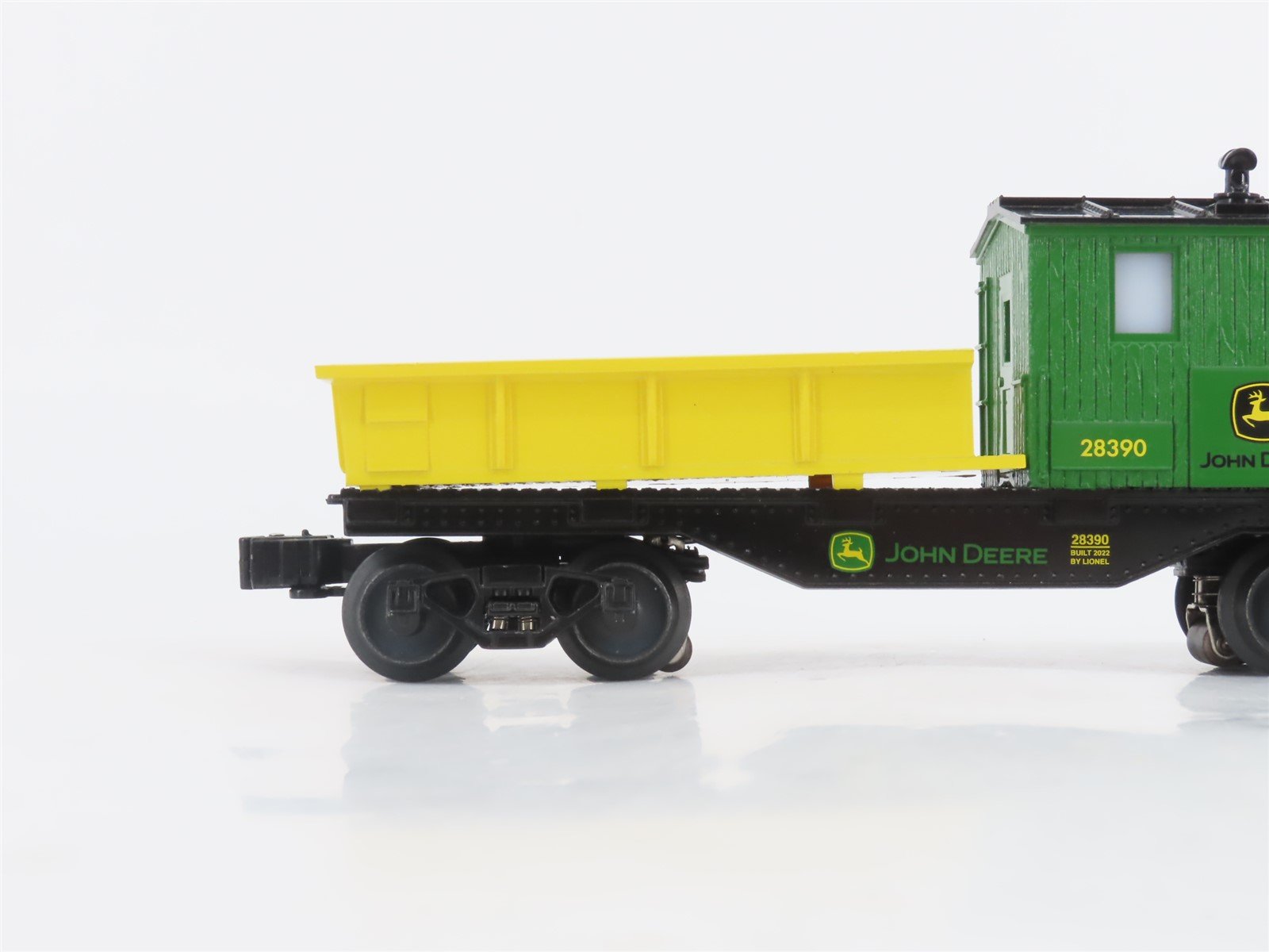 O Gauge 3-Rail Lionel 2228390 LP80798 John Deere Work Caboose #28390 w/ Lighting