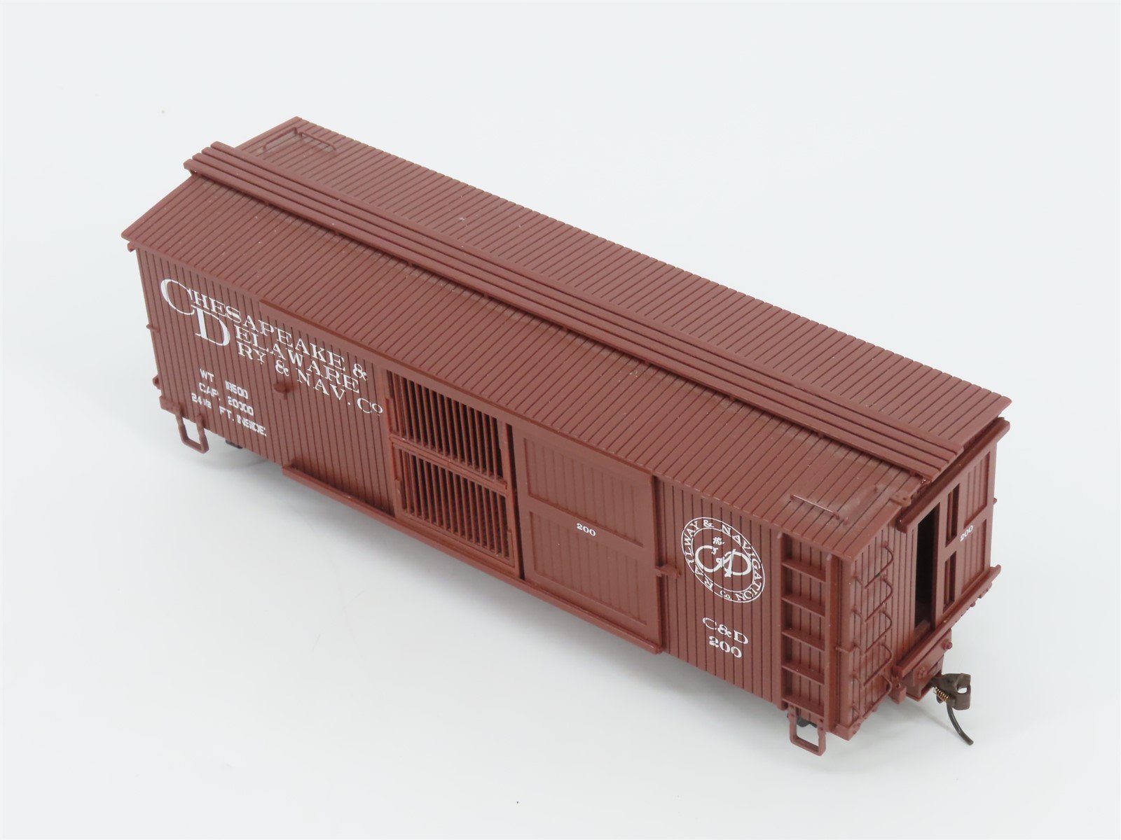 On30 Bachmann Spectrum 27635 C&D Chesapeake & Delaware Ventilated Box Car #200