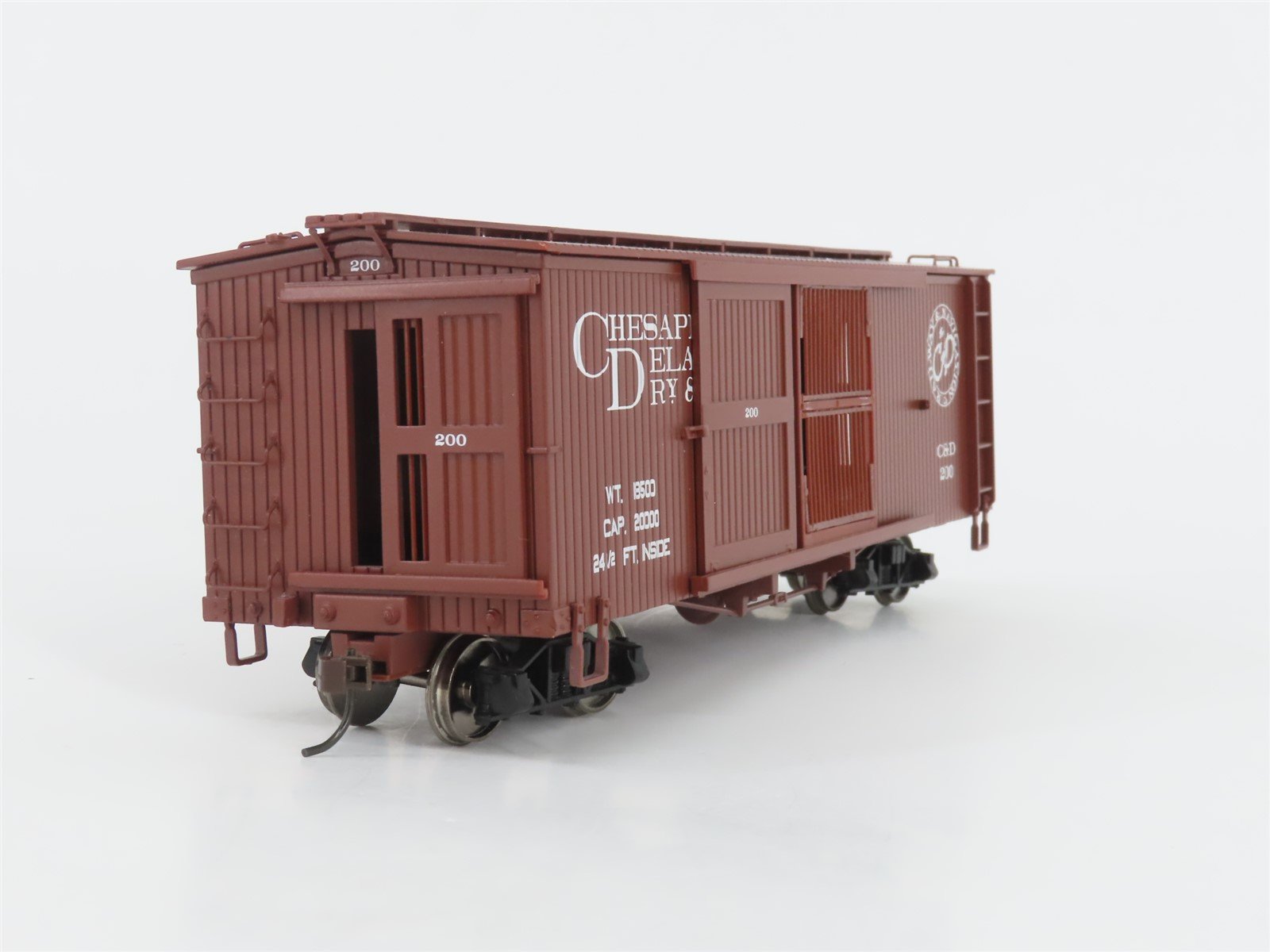 On30 Bachmann Spectrum 27635 C&D Chesapeake & Delaware Ventilated Box Car #200