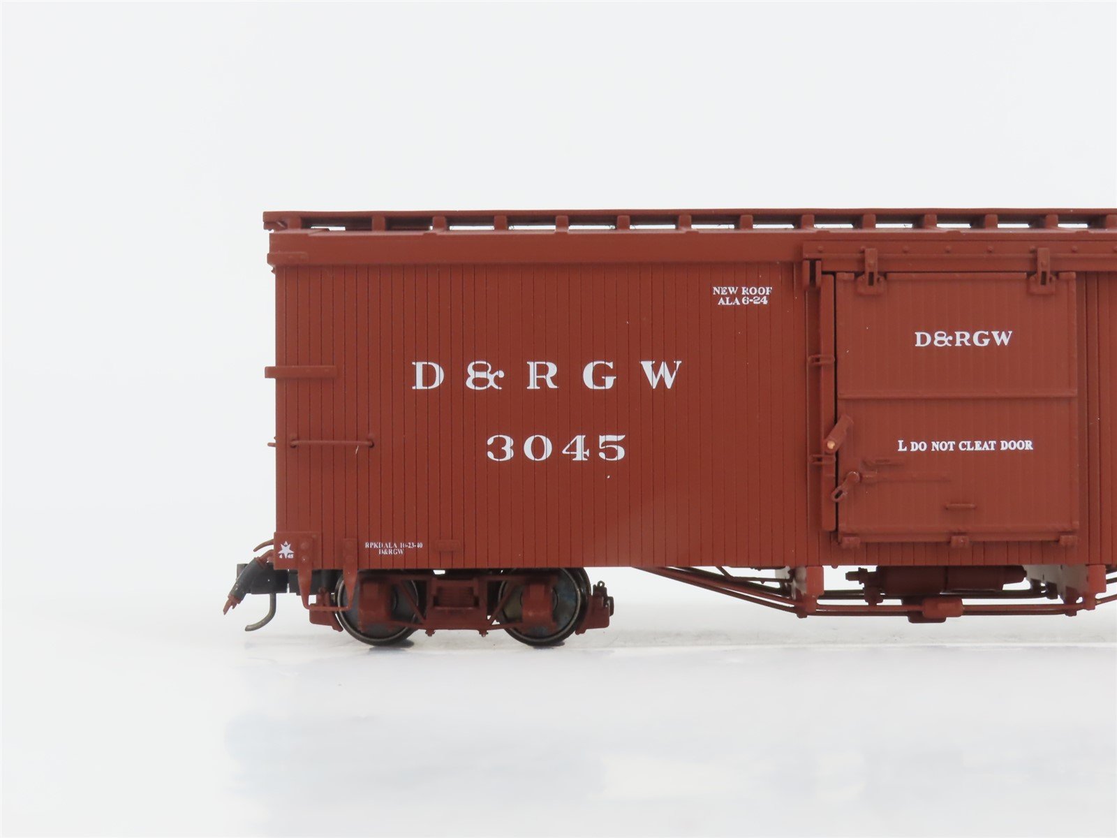 On30 American Model Supply AMS AM52-012 D&RGW Rio Grande 30' Wood Box Car #3045