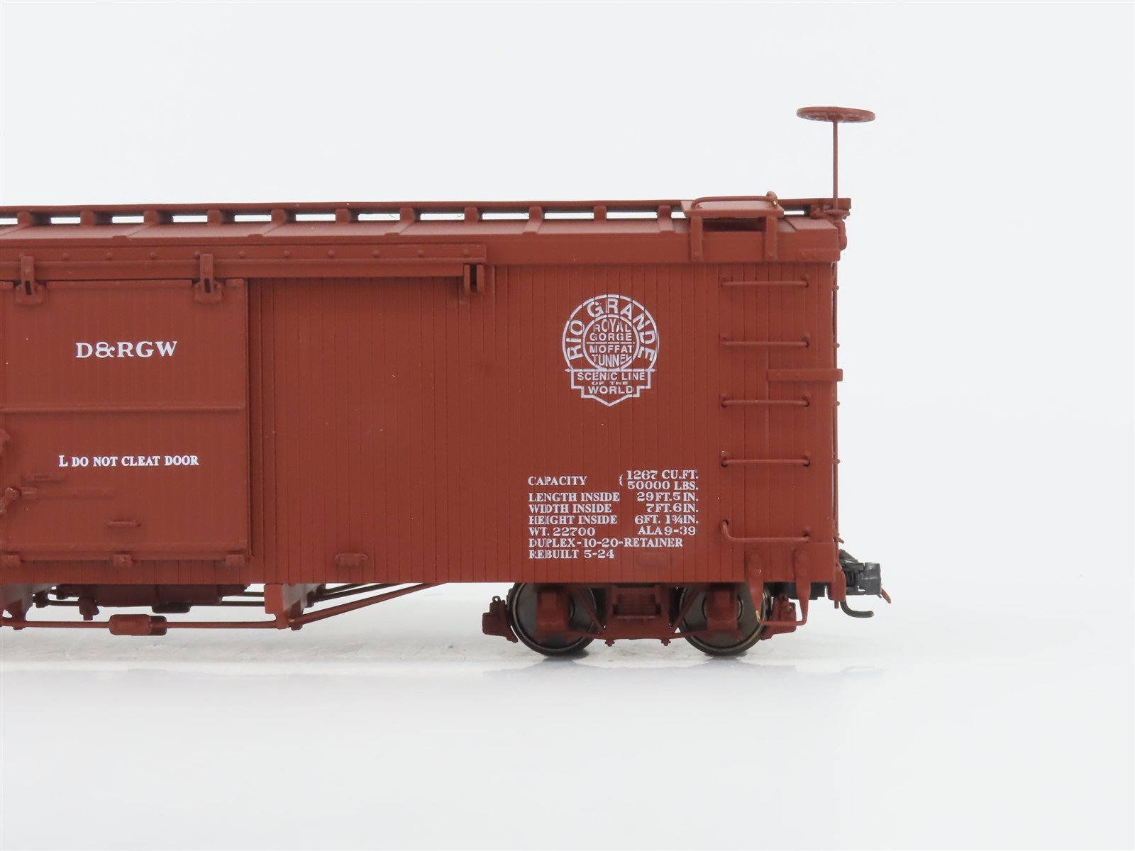 On30 American Model Supply AMS AM52-012 D&RGW Rio Grande 30' Wood Box Car #3045