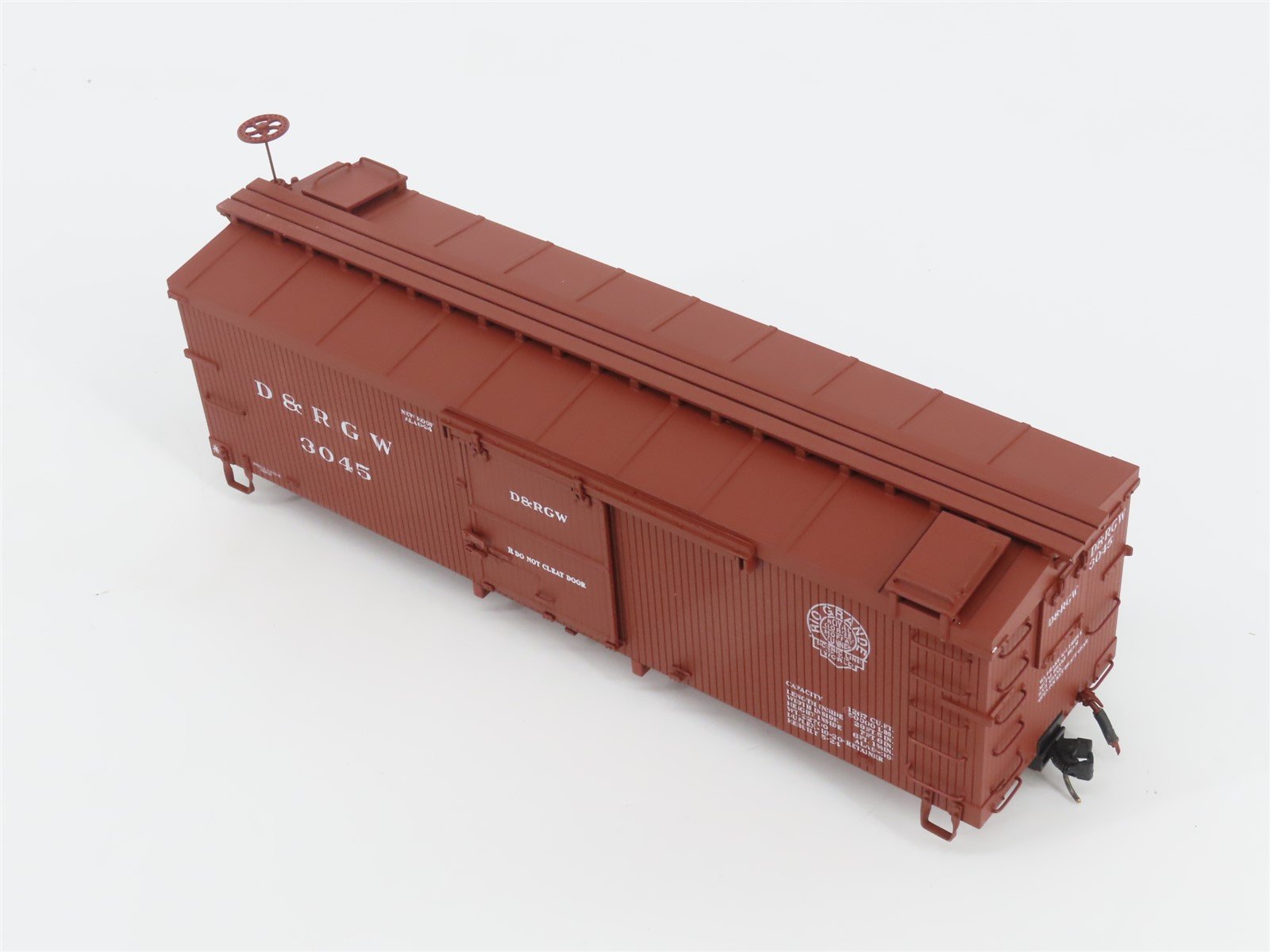 On30 American Model Supply AMS AM52-012 D&RGW Rio Grande 30' Wood Box Car #3045