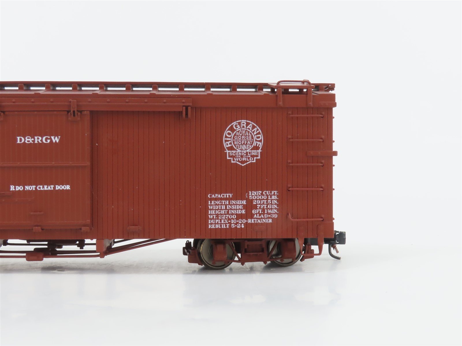 On30 American Model Supply AMS AM52-011 D&RGW Rio Grande 30' Wood Box Car #3452