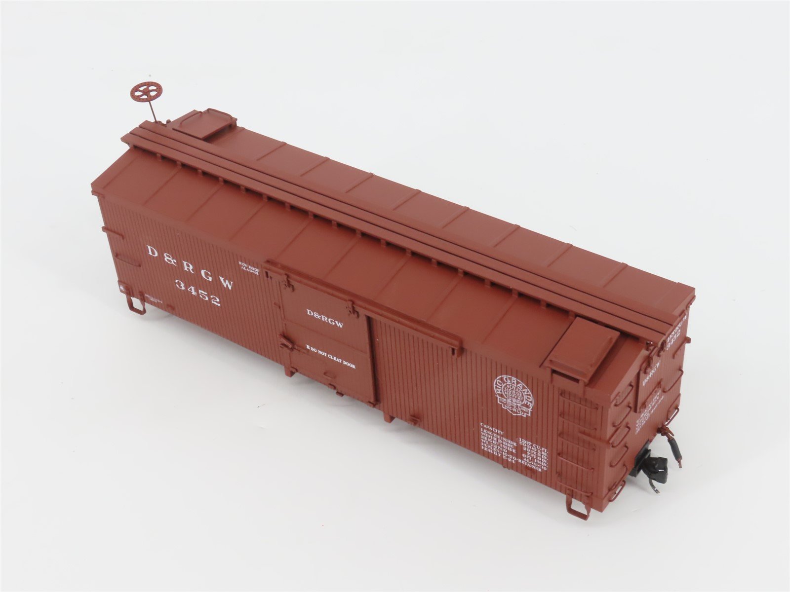 On30 American Model Supply AMS AM52-011 D&RGW Rio Grande 30' Wood Box Car #3452