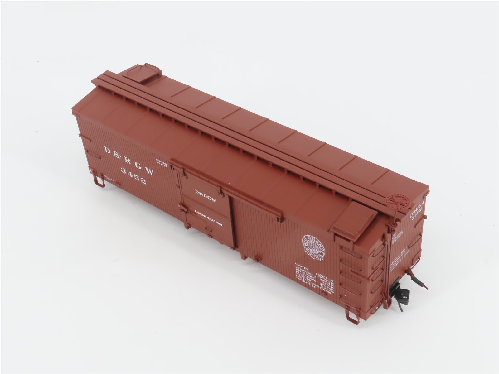 On30 American Model Supply AMS AM52-011 D&RGW Rio Grande 30' Wood Box Car #3452