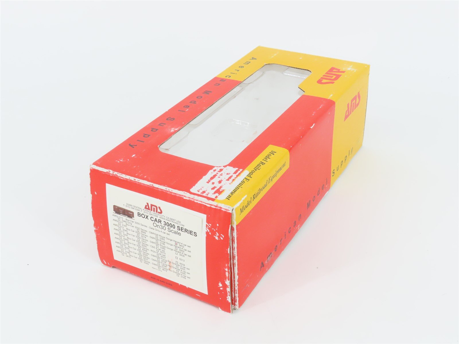 On30 American Model Supply AMS AM52-011 D&RGW Rio Grande 30' Wood Box Car #3452