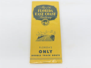 Vintage FEC Florida East Coast Railway Flagler System Fold-Out Map 1948