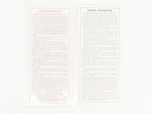 LOT of 4 Vintage IC Illinois Central Railroad Public Timetables 1960s/70s