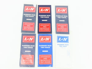 LOT of 10 L&N Louisville & Nashville Railroad Public Timetables 1960-1970