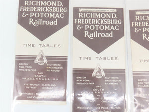 LOT of 21 Vintage RF&P Richmond Fredericksburg & Potomac Public Timetables 1940s