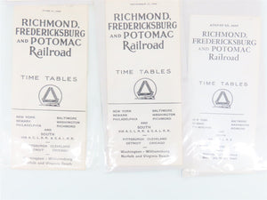 LOT of 13 RF&P Richmond Fredericksburg & Potomac Public Timetables 1960s/1970s