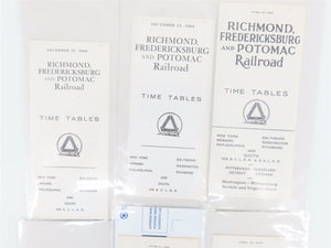 LOT of 13 RF&P Richmond Fredericksburg & Potomac Public Timetables 1960s/1970s