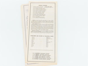 LOT of 10 Vintage SP&S Spokane Portland & Seattle Employee Timetables 1939-1941
