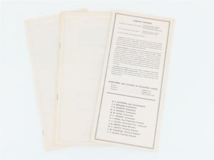 LOT of 7 Vintage SP&S Spokane Portland & Seattle Employee Timetables 1940s