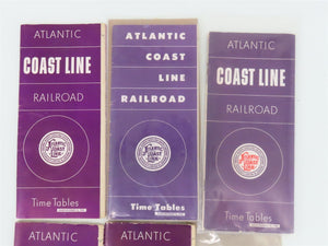 LOT of 12 ACL Atlantic Coast Line Public Timetables 1940s/50s & History Booklet