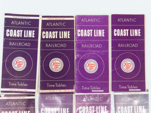 LOT of 17 ACL Atlantic Coast Line Railroad Public Timetables 1923 & 1960s