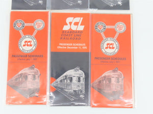 LOT of 14+ SCL & Family Lines/Chessie Public Timetables & Maps 1960s/70s/80s