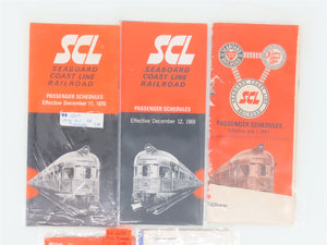LOT of 14+ SCL & Family Lines/Chessie Public Timetables & Maps 1960s/70s/80s