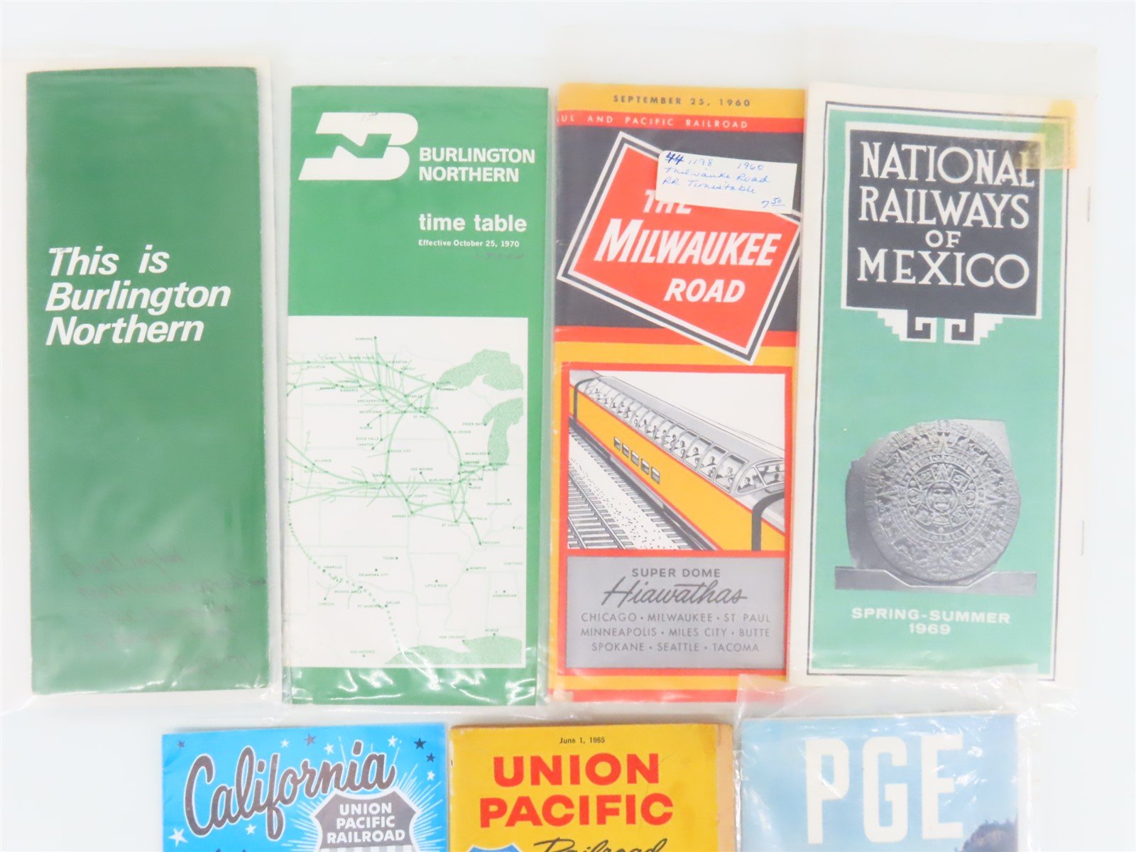 LOT of 12+ Assorted PGE, UP, RI, NP, GN, SP, & Other Public Timetables & More