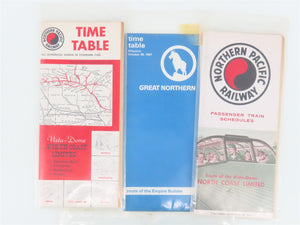 LOT of 12+ Assorted PGE, UP, RI, NP, GN, SP, & Other Public Timetables & More