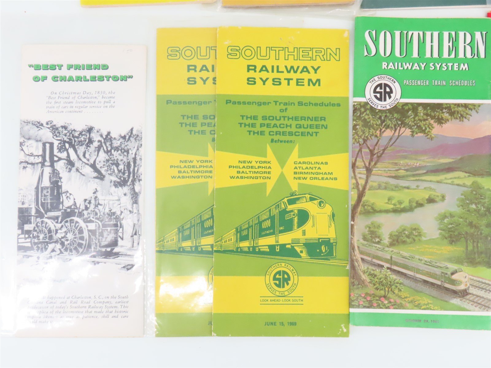 LOT of 22+ SOU Southern Railway Public Timetables 1921 & 1950s/60s/70s