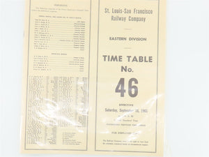 LOT of 6 SLSF Frisco Railway Employee Timetables 1965, 1967, & 1969