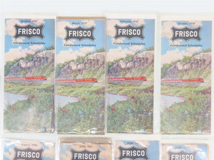 LOT of 17 Vintage SLSF Frisco Railway Public Timetables 1950s/60s