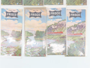 LOT of 17 Vintage SLSF Frisco Railway Public Timetables 1950s/60s