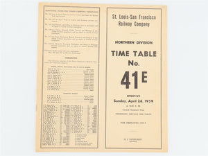 LOT of 4 Vintage SLSF Frisco Railway Employee Timetables 1959 & 1960