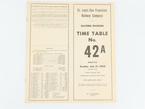 LOT of 4 Vintage SLSF Frisco Railway Employee Timetables 1959 & 1960