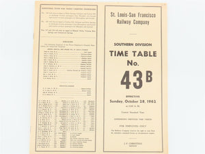 LOT of 5 Vintage SLSF Frisco Railway Employee Timetables 1961, 1962, & 1964