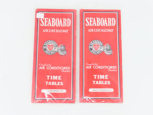 LOT of 6 Vintage SAL Seaboard Air Line Railway Public Timetables 1937