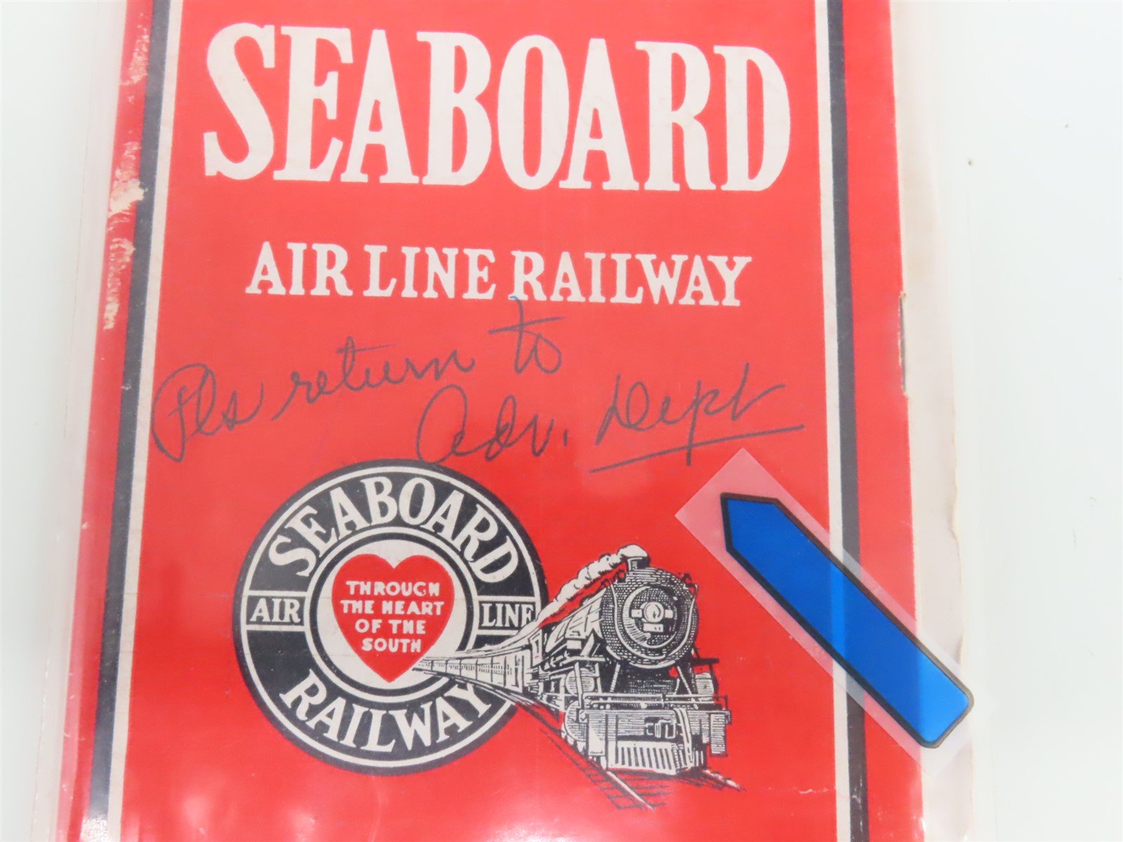 LOT of 6 Vintage SAL Seaboard Air Line Railway Public Timetables 1937