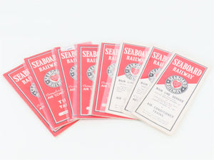 LOT of 8 Vintage SAL Seaboard Air Line Railway Public Timetables 1939