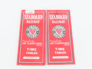 LOT of 8 Vintage SAL Seaboard Air Line Railway Public Timetables 1939