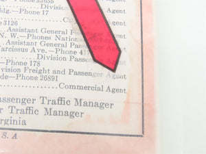 LOT of 8 Vintage SAL Seaboard Air Line Railway Public Timetables 1939