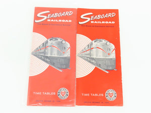 LOT of 18 Vintage SAL Seaboard Air Line Railroad Public Timetables 1964 & 1965