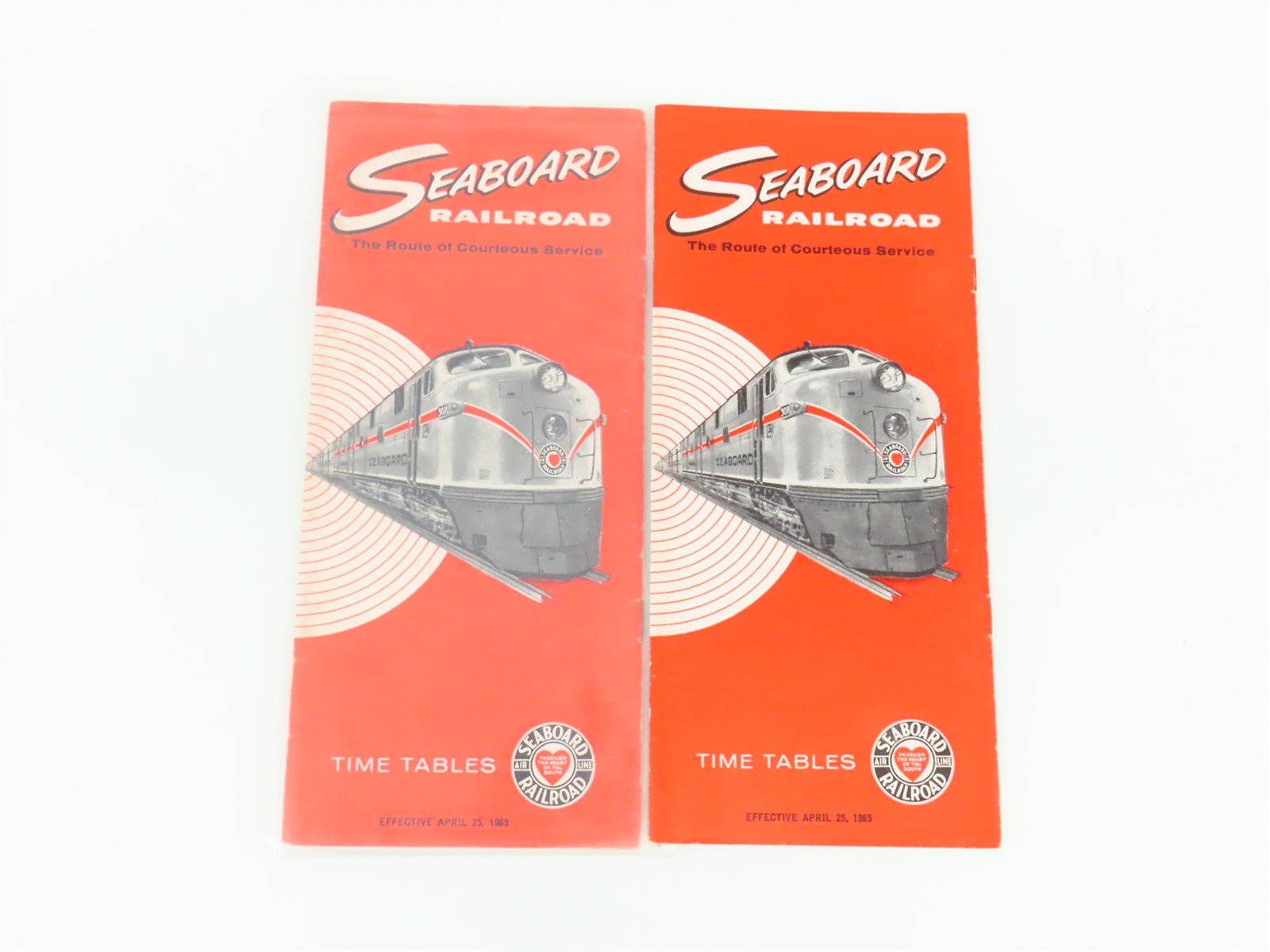 LOT of 18 Vintage SAL Seaboard Air Line Railroad Public Timetables 1964 & 1965