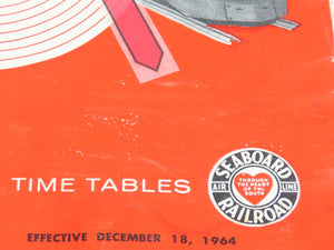 LOT of 18 Vintage SAL Seaboard Air Line Railroad Public Timetables 1964 & 1965