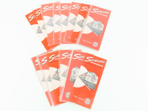 LOT of 14 Vintage SAL Seaboard Air Line Railroad Public Timetables 1966 & 1967