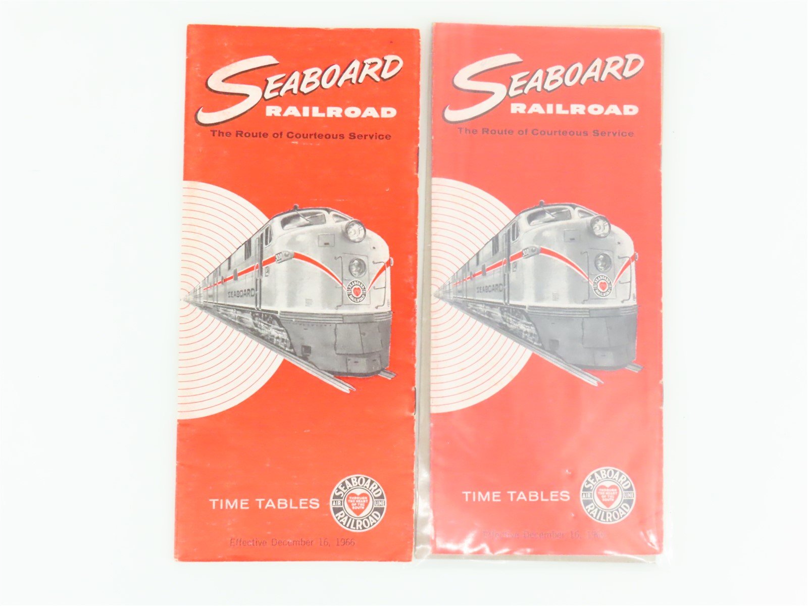 LOT of 14 Vintage SAL Seaboard Air Line Railroad Public Timetables 1966 & 1967