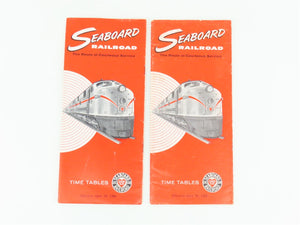 LOT of 14 Vintage SAL Seaboard Air Line Railroad Public Timetables 1966 & 1967