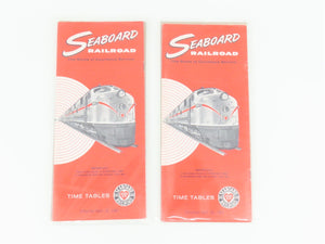 LOT of 14 Vintage SAL Seaboard Air Line Railroad Public Timetables 1966 & 1967