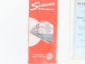 LOT of 5 Vintage SAL & SCL Seaboard Public Passenger & Freight Timetables 1960s